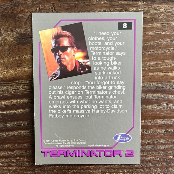 T2 Terminator Trading Card - Picture 2 of 2
